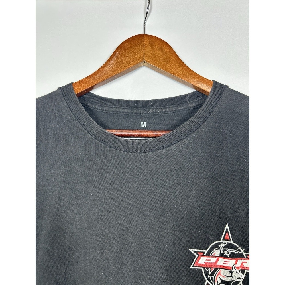 PBR Bull Riding Americas Sport Graphic T-Shirt Rodeo Western Vintage Wash Size M - Picture 4 of 13